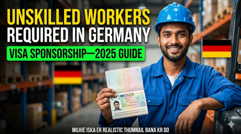 Unskilled Workers Required in Germany with Visa Sponsorship – 2025 Guide